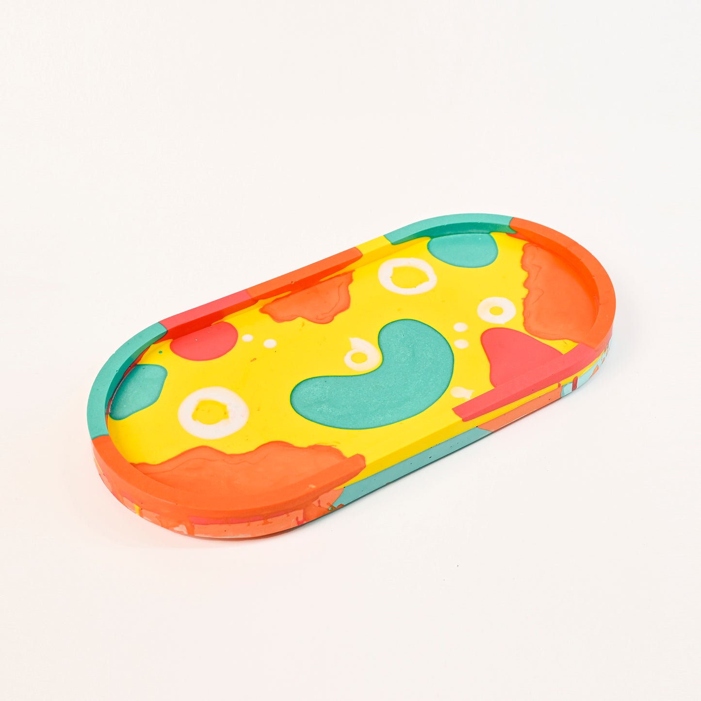 23.5cm Artistic Handmade Oval Tray