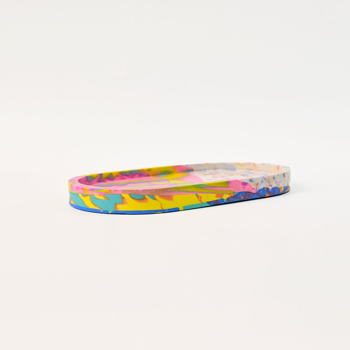 18cm Artistic Handmade Oval Tray