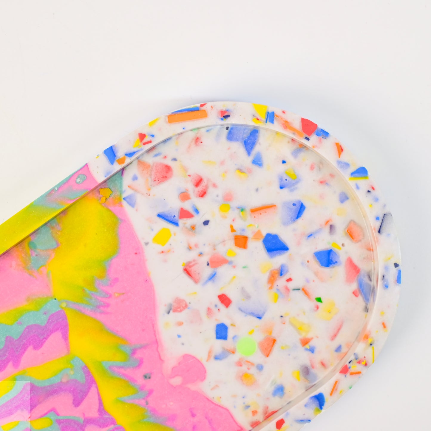 18cm Artistic Handmade Oval Tray
