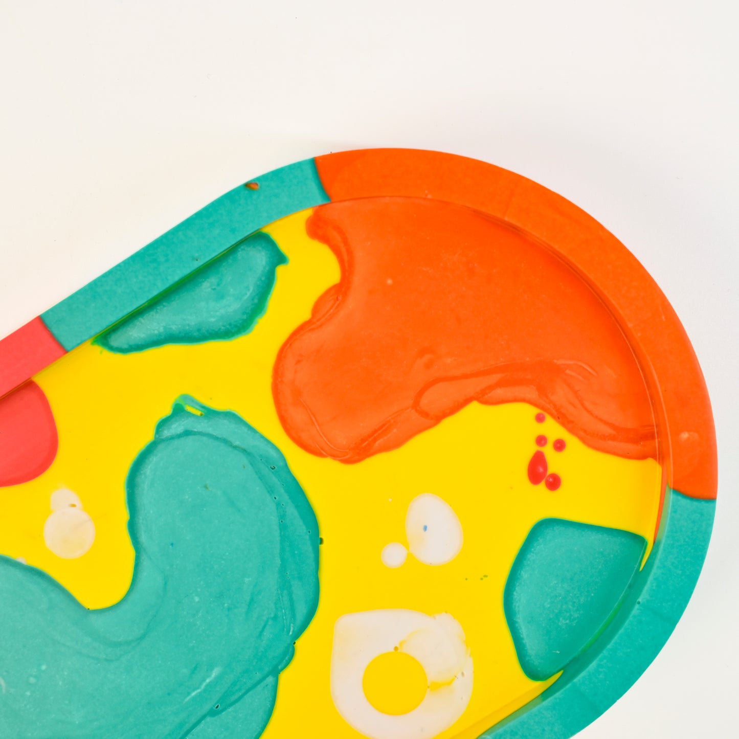 18cm Artistic Handmade Oval Tray