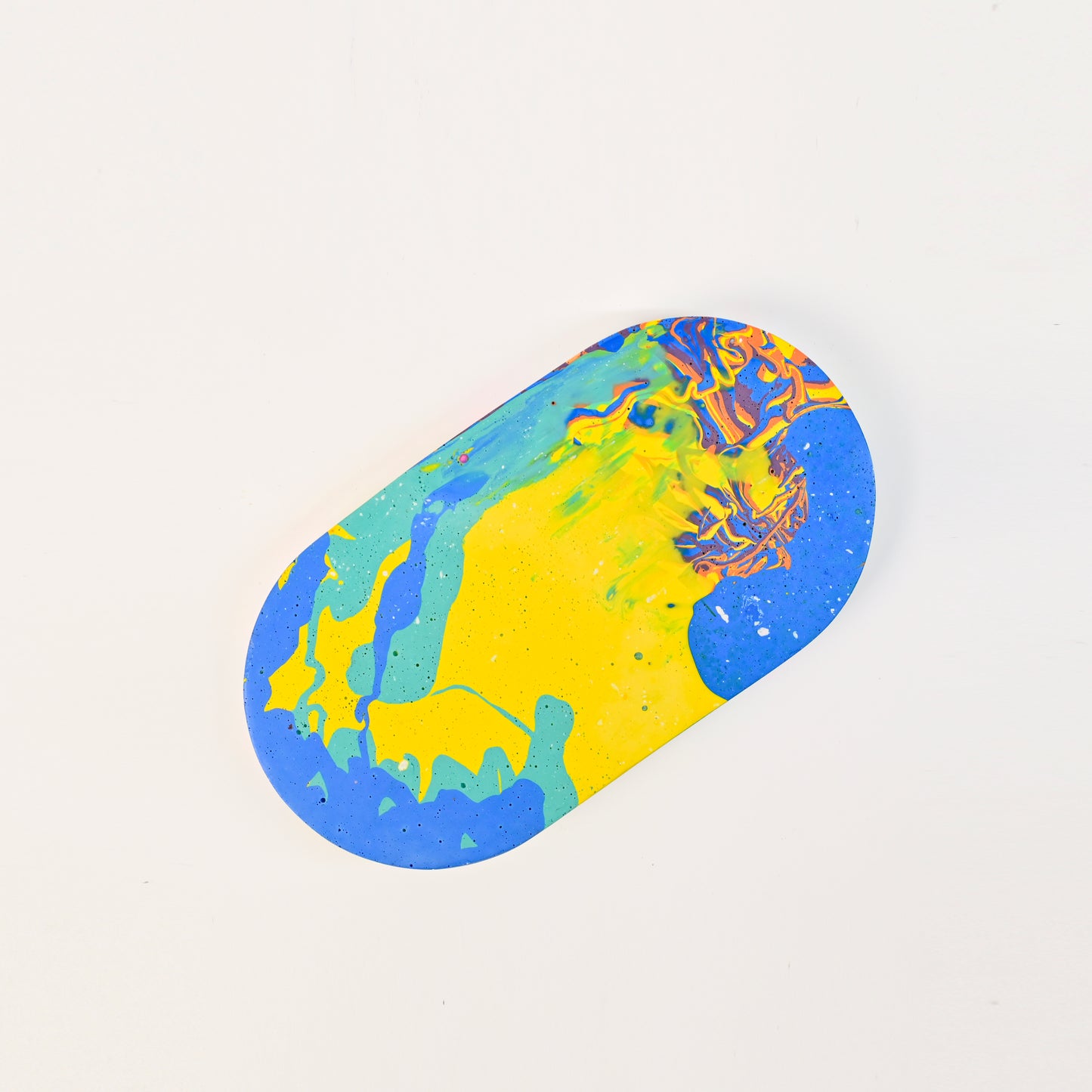 18cm Artistic Handmade Oval Tray