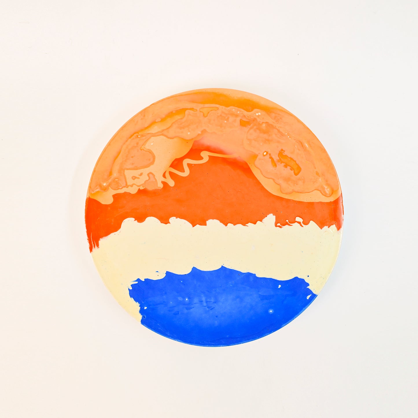 24.5cm Artistic Handmade Round Tray