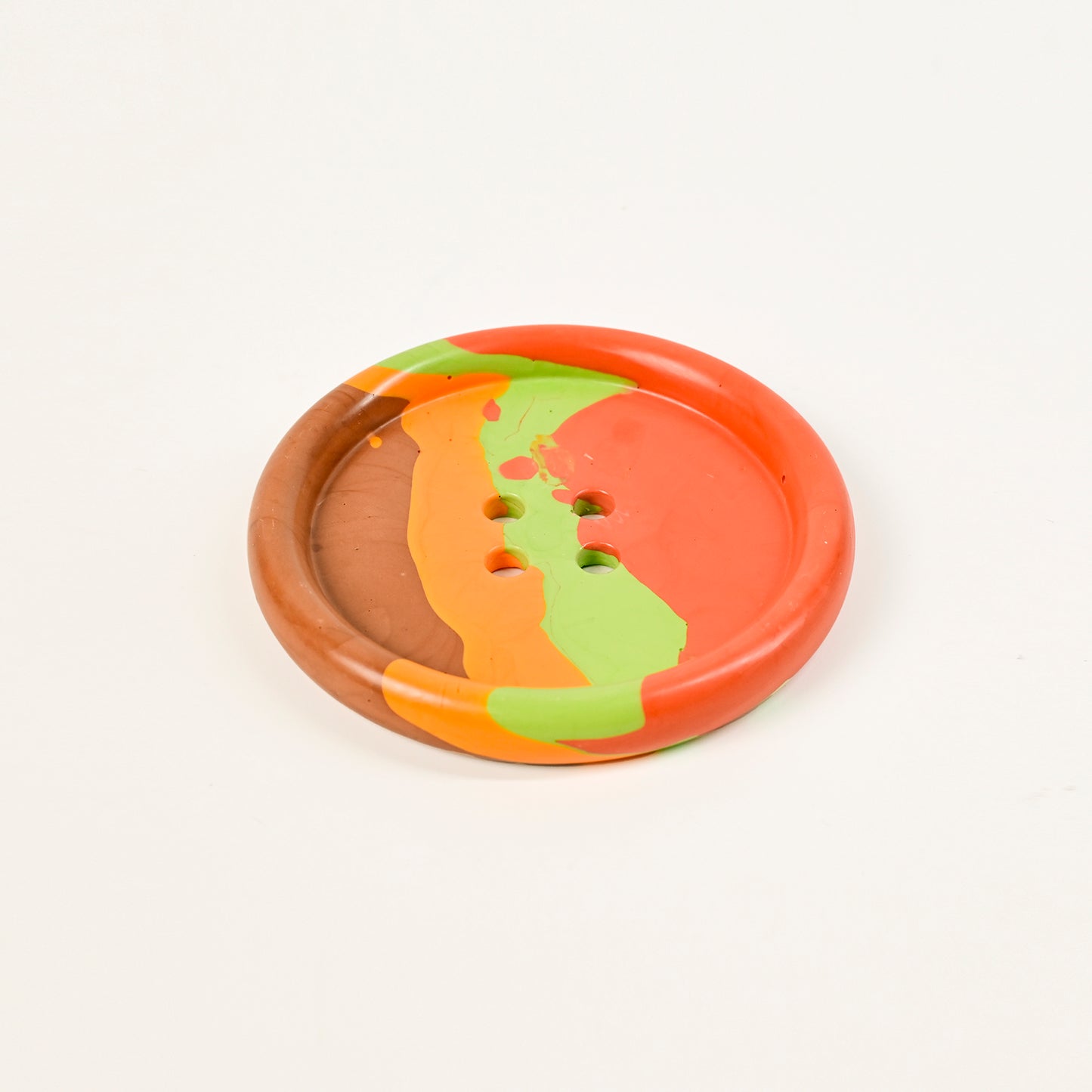 Artistic Handmade Button-shaped Coaster