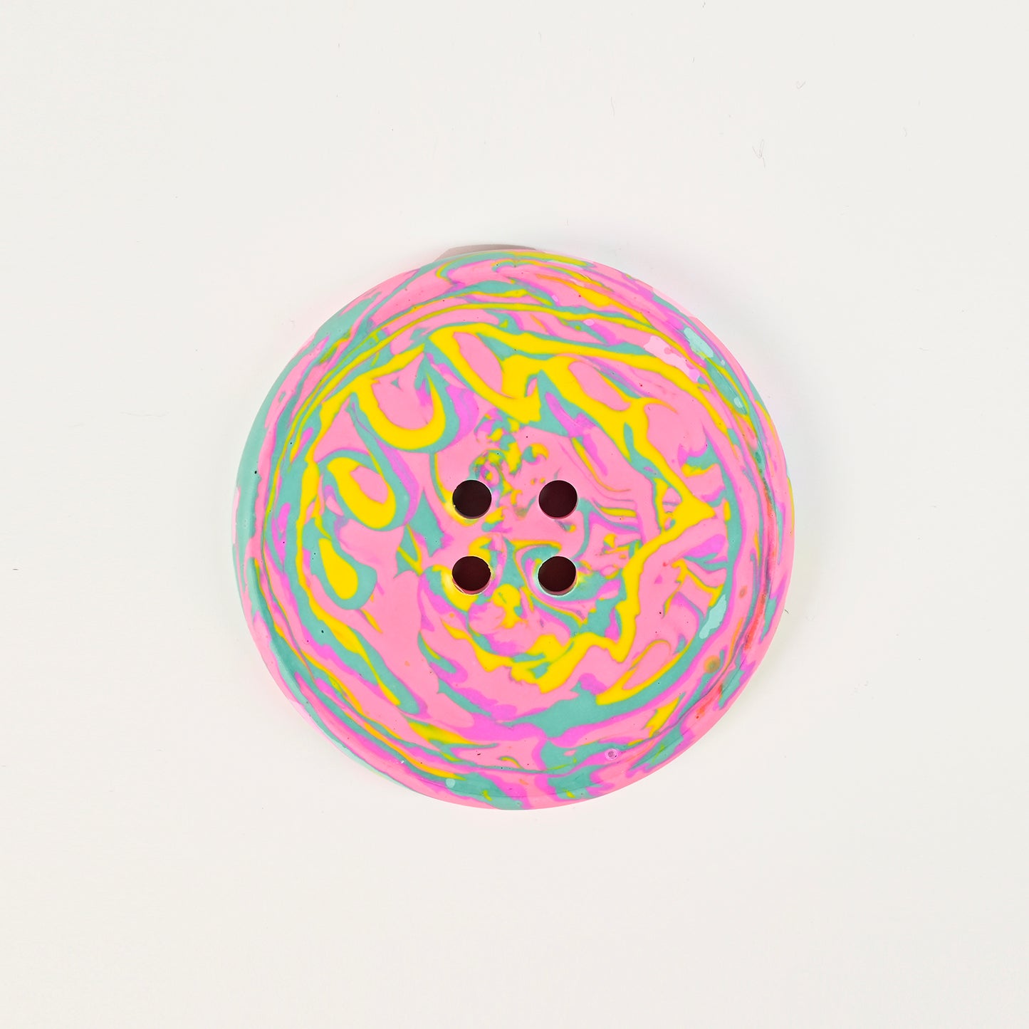 Artistic Handmade Button-shaped Coaster