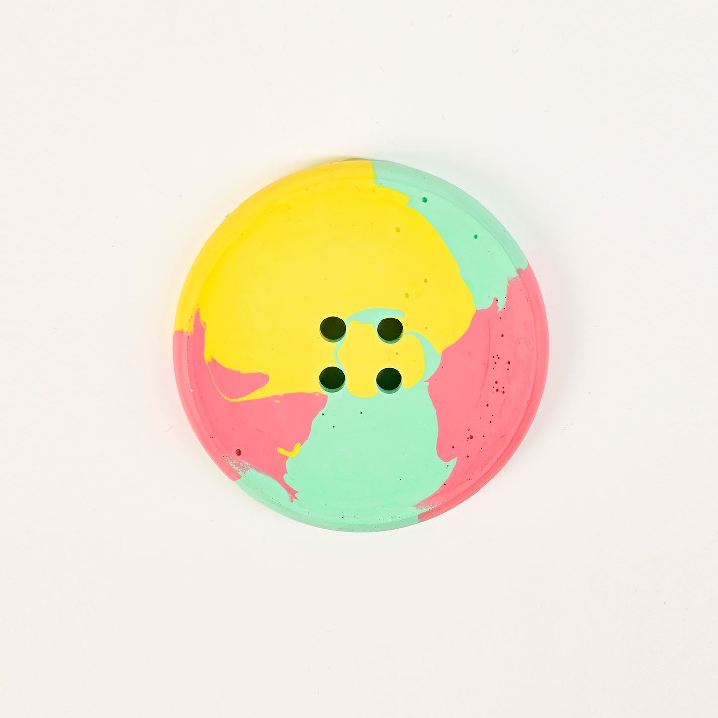 Artistic Handmade Button-shaped Coaster