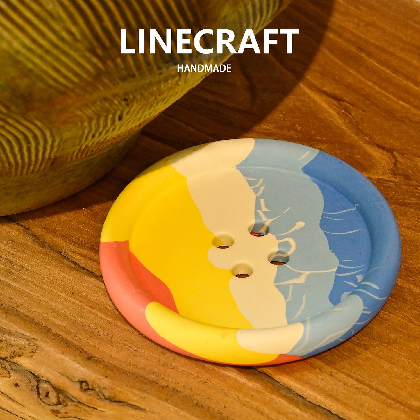 Artistic Handmade Button-shaped Coaster