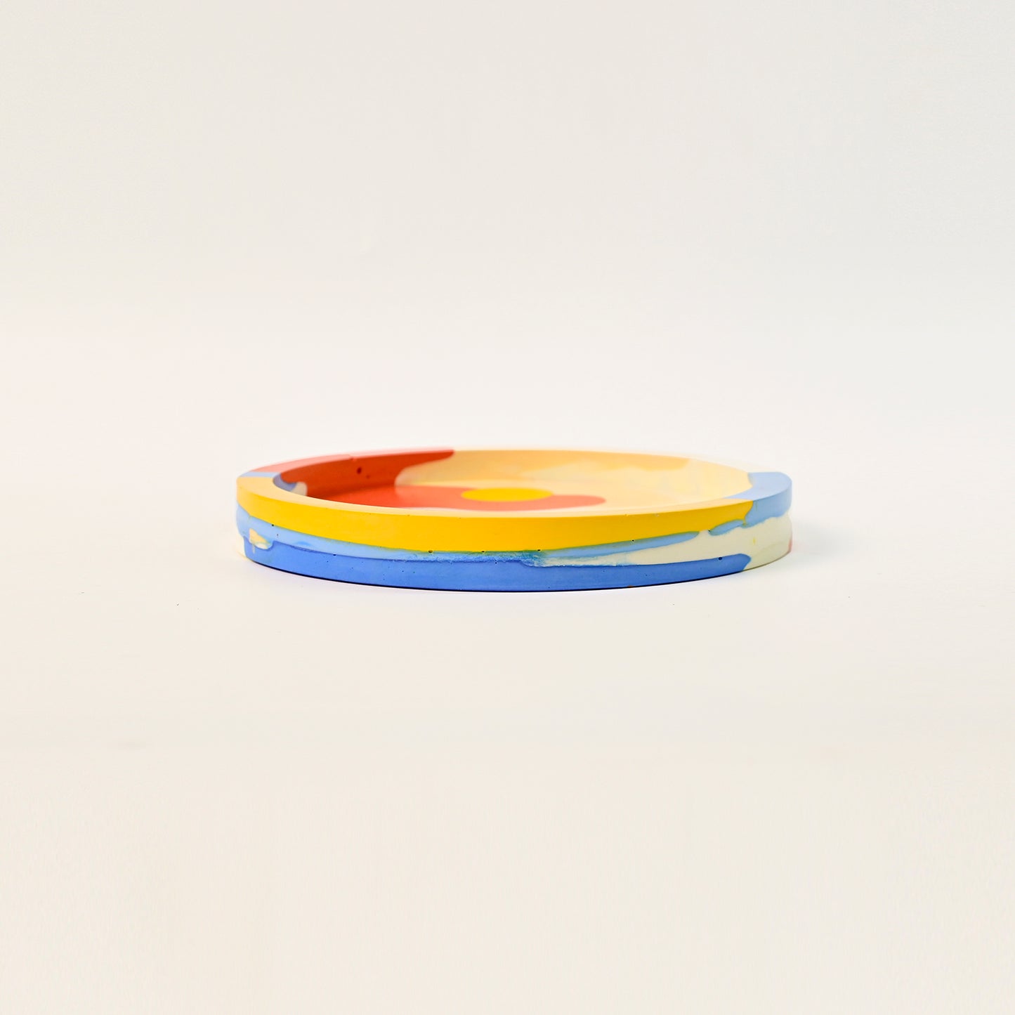14.8cm Artistic Handmade Round Tray