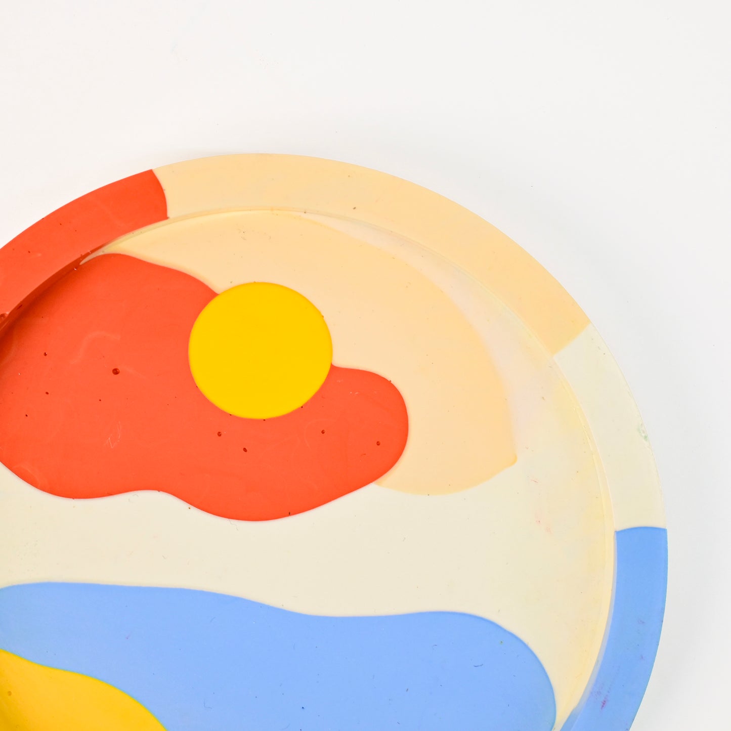 14.8cm Artistic Handmade Round Tray