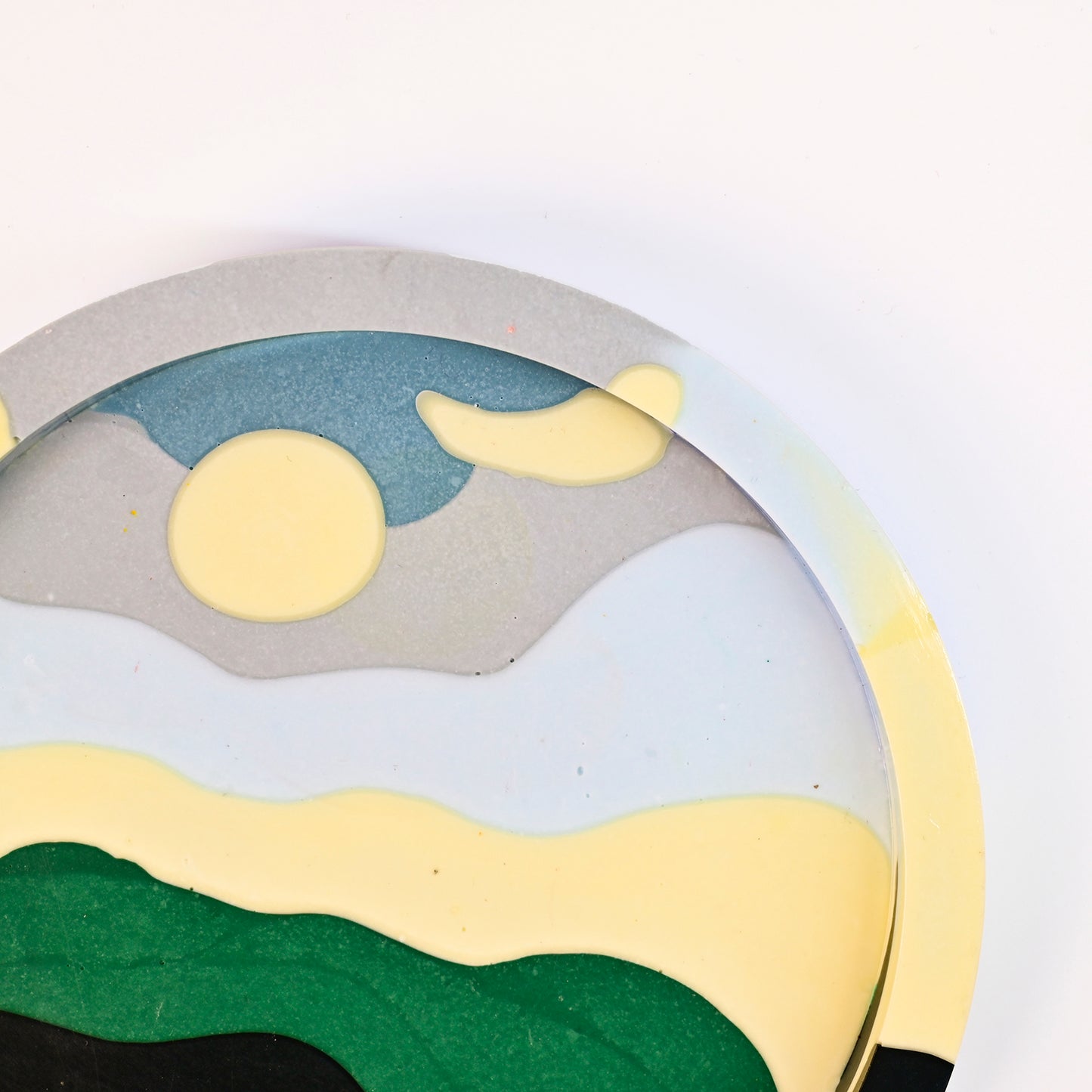 14.8cm Artistic Handmade Round Tray