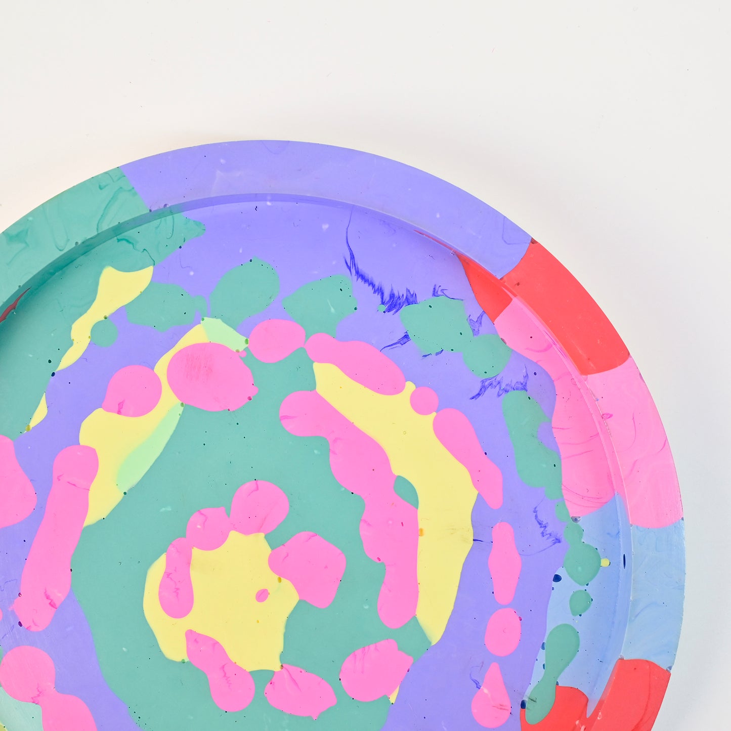 14.8cm Artistic Handmade Round Tray