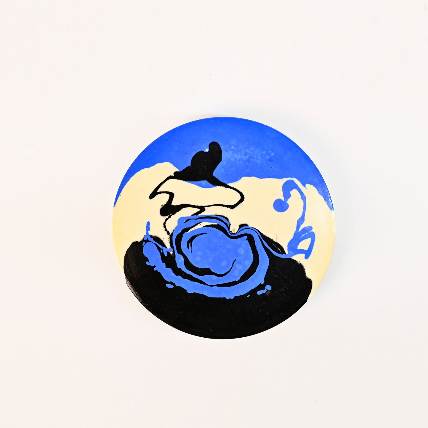 14.8cm Artistic Handmade Round Tray