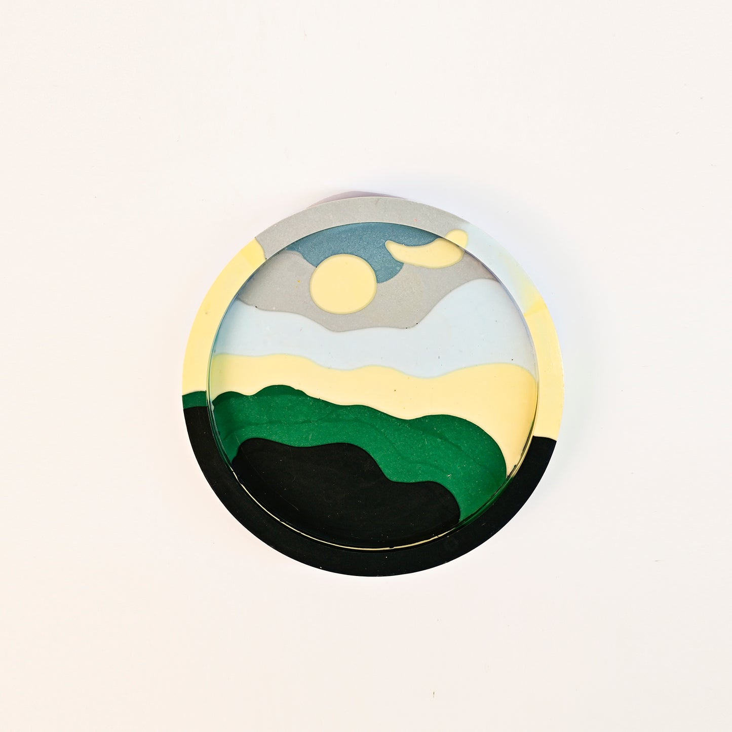 14.8cm Artistic Handmade Round Tray