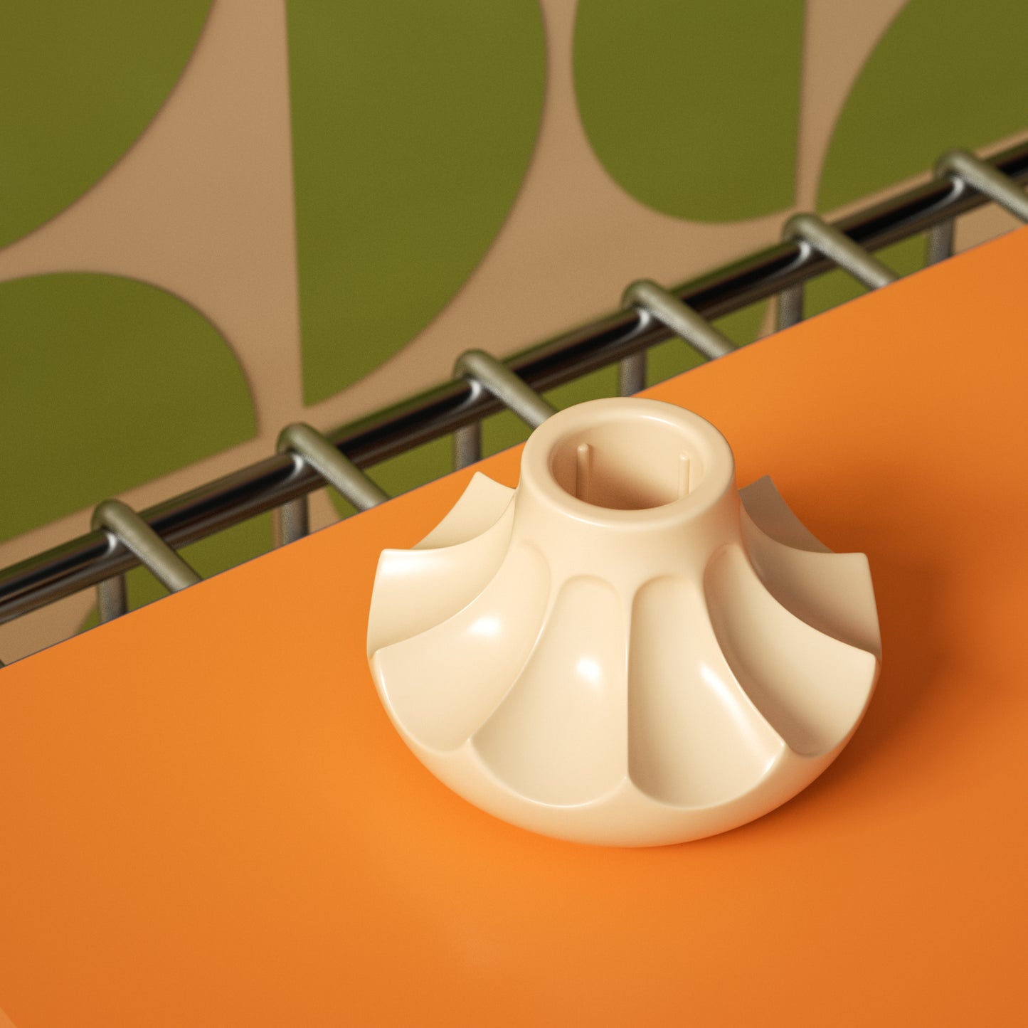 Round Hole Candle Holder Silicone Mold