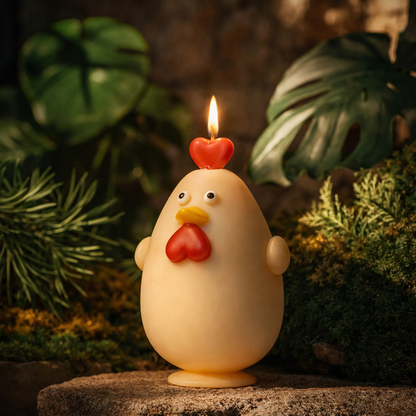Easter Heart Chick Candle Silicone Mold