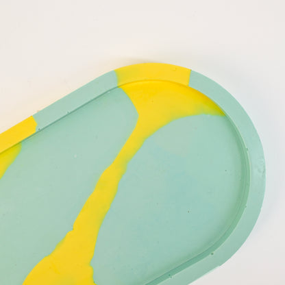 18cm Artistic Handmade Oval Tray