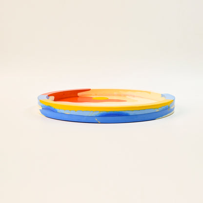 24.5cm Artistic Handmade Round Tray