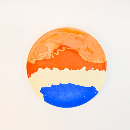 24.5cm Artistic Handmade Round Tray