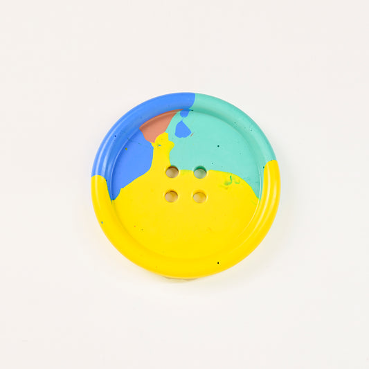 Artistic Handmade Button-shaped Coaster