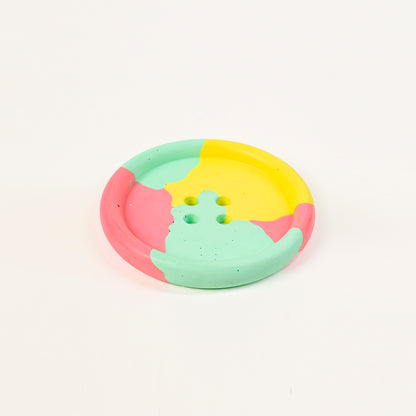 Artistic Handmade Button-shaped Coaster