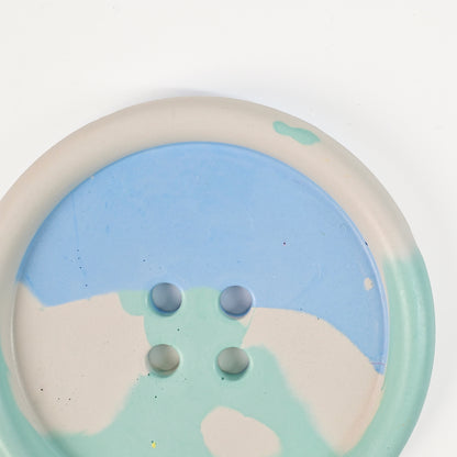 Artistic Handmade Button-shaped Coaster