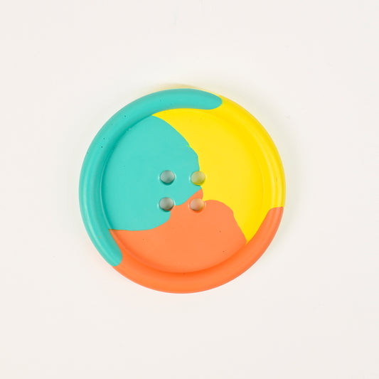 Artistic Handmade Button-shaped Coaster