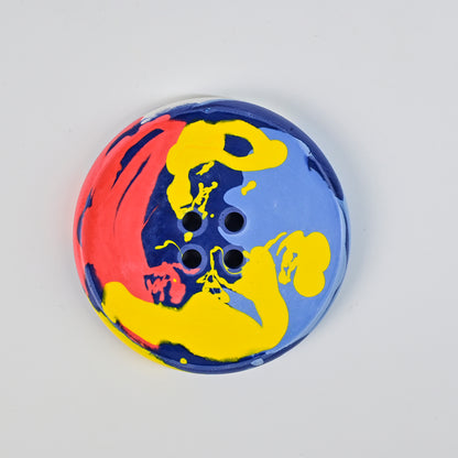 Artistic Handmade Button-shaped Coaster