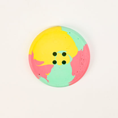 Artistic Handmade Button-shaped Coaster