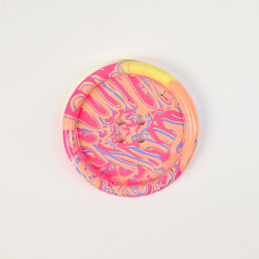 Artistic Handmade Button-shaped Coaster