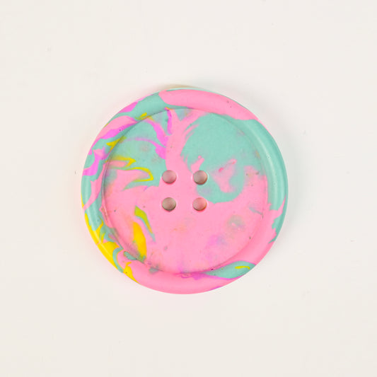 Artistic Handmade Button-shaped Coaster
