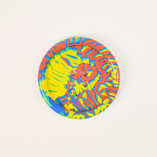 Artistic Handmade Button-shaped Coaster