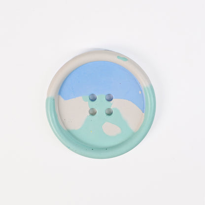 Artistic Handmade Button-shaped Coaster
