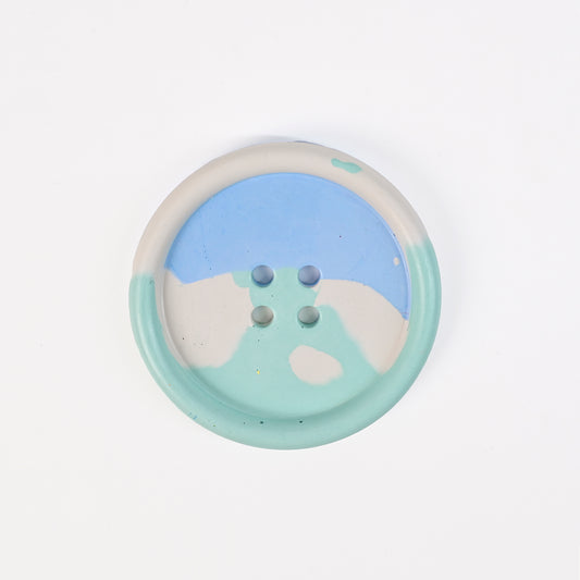Artistic Handmade Button-shaped Coaster