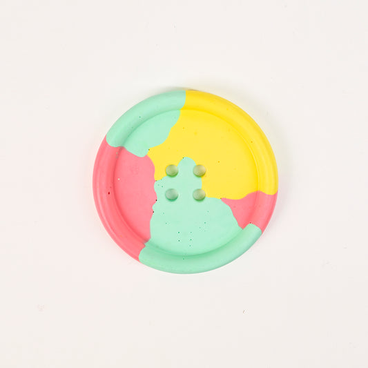 Artistic Handmade Button-shaped Coaster