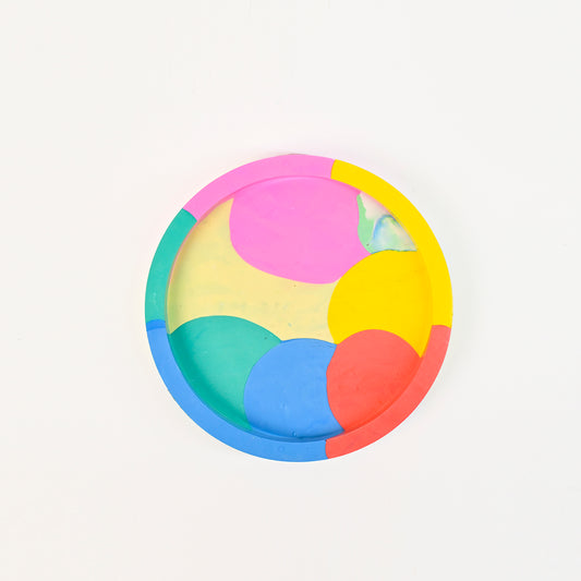 14.8cm Artistic Handmade Round Tray
