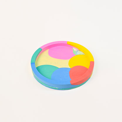 14.8cm Artistic Handmade Round Tray