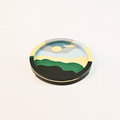 14.8cm Artistic Handmade Round Tray