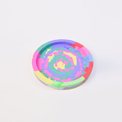14.8cm Artistic Handmade Round Tray