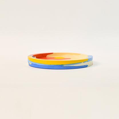 14.8cm Artistic Handmade Round Tray