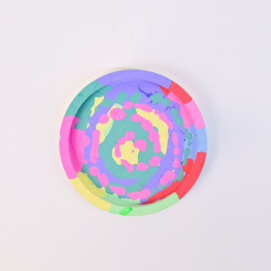 14.8cm Artistic Handmade Round Tray