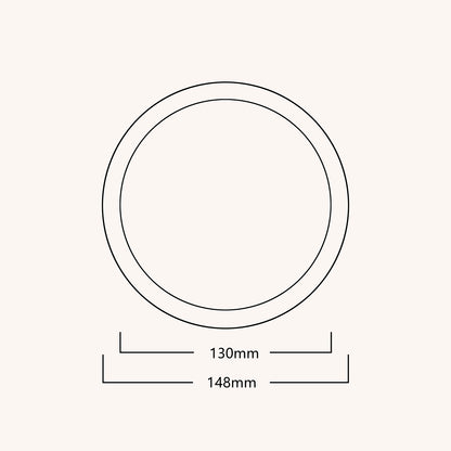 14.8cm Artistic Handmade Round Tray