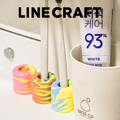4*4cm Artistic Handmade Toothbrush Holder