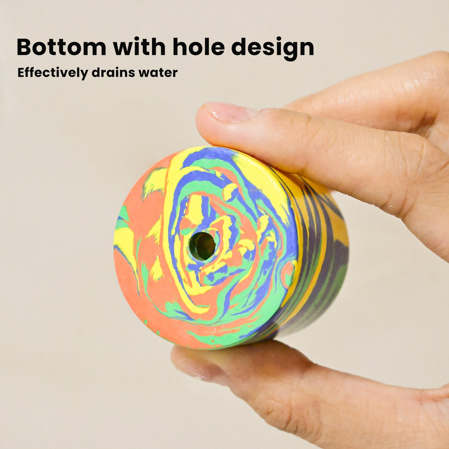 4*4cm Artistic Handmade Toothbrush Holder