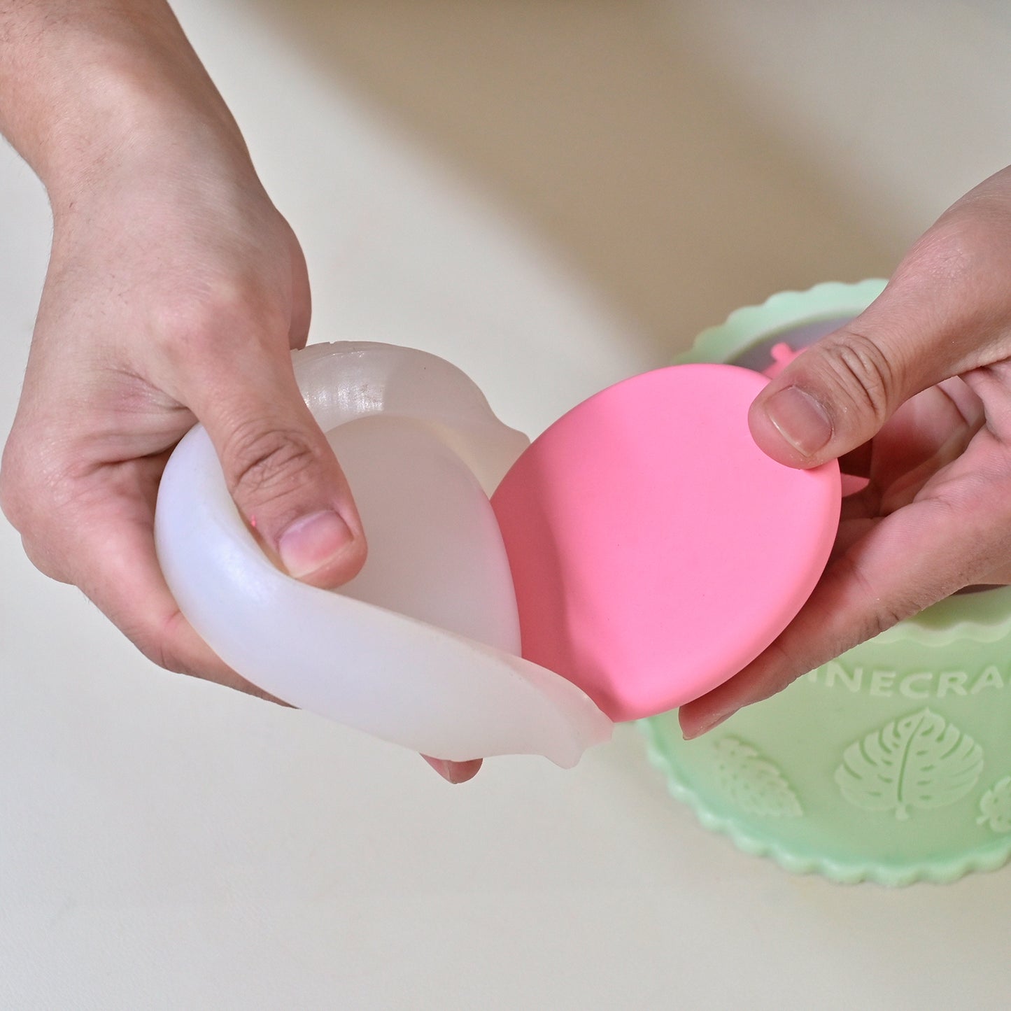 Unevenness Convex Circle Candle Jar Silicone Mold