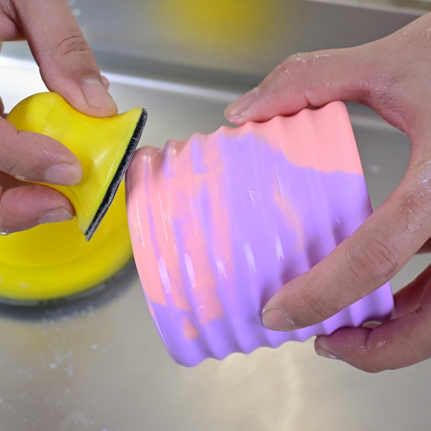 Unevenness Concave Circle Candle Jar Silicone Mold