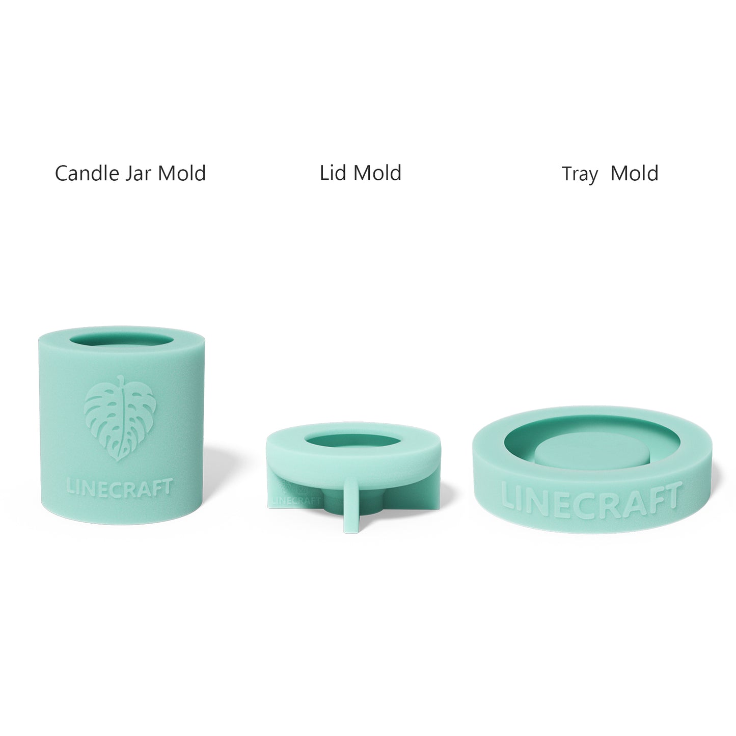 Round Ball Candle Jar Silicone Mold with Tray
