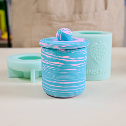 Round Ball Candle Jar  Silicone Mold