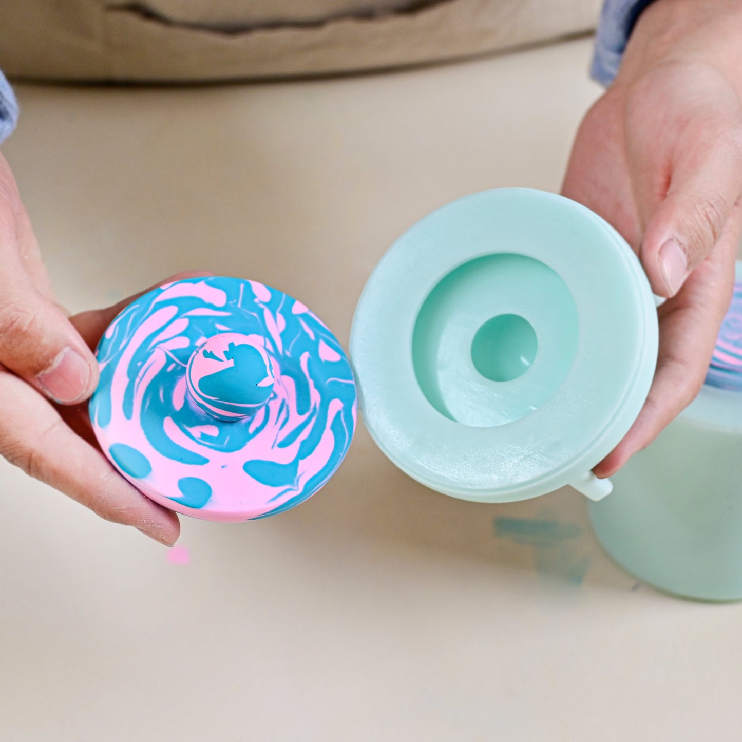 Round Ball Candle Jar  Silicone Mold