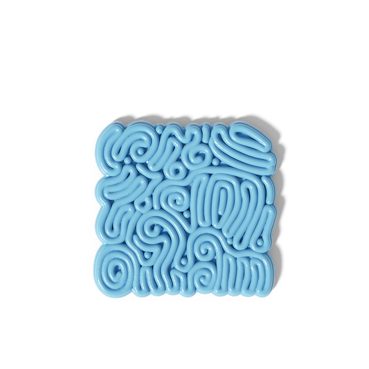 Curved Line Square Coaster Silicone Mold