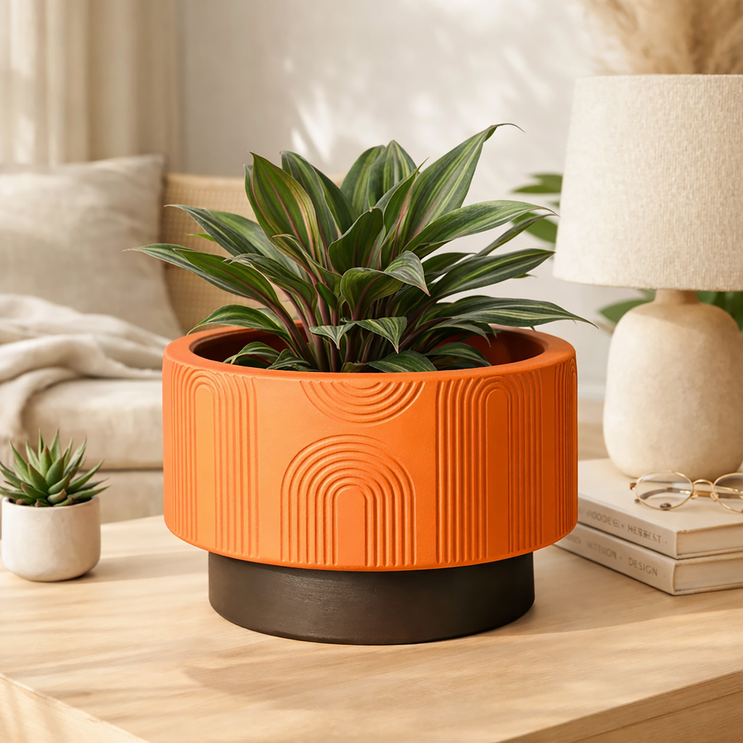 Decorative Pattern Plant Pot Silicone Mold