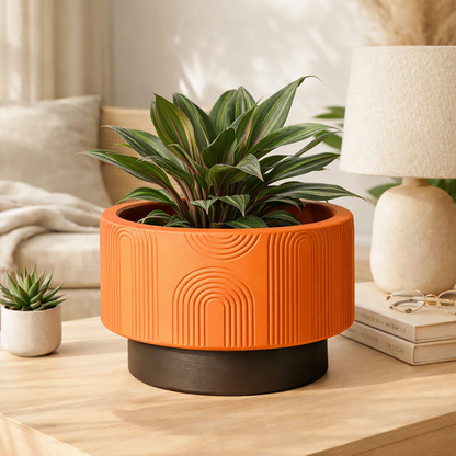 Decorative Pattern Plant Pot Silicone Mold